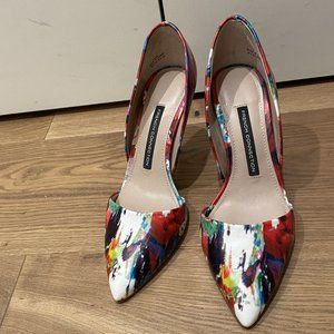 Elvia Floral D'orsay Pointed Toe Pumps